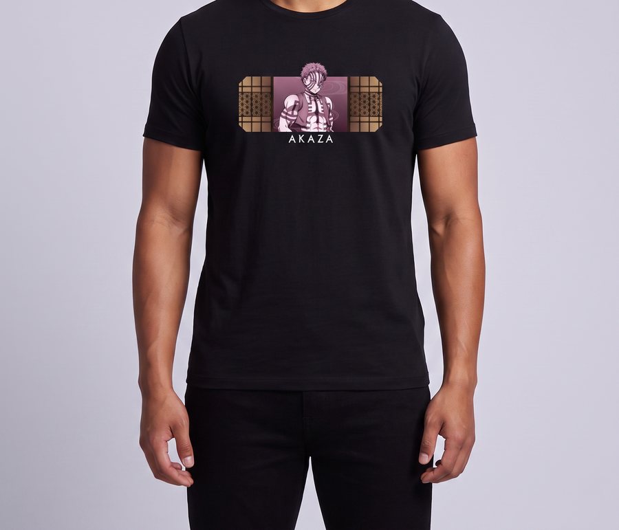 Demon Slayer: Akaza – T-Shirts (Design D) | Detail view | Official Funikido merchandise