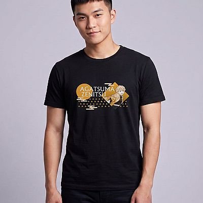 DS Tee — Zenitsu — Zenitsu Agatsuma Demon Slayer — Model — Jin (with face)