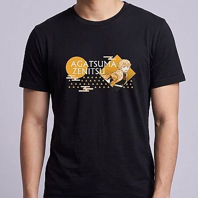 DS Tee — Zenitsu — Zenitsu Agatsuma Demon Slayer — Neck-down