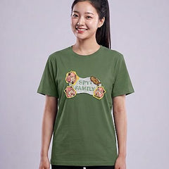 Touch Fasteners T-shirt-SPY×FAMILY — Anya Forger Spy x Family — Model — Aya (with face)