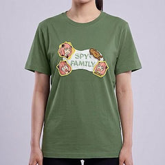 Touch Fasteners T-shirt-SPY×FAMILY — Anya Forger Spy x Family — Neck-down