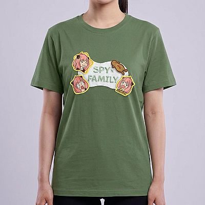 Touch Fasteners T-shirt-SPY×FAMILY — Anya Forger Spy x Family — Neck-down