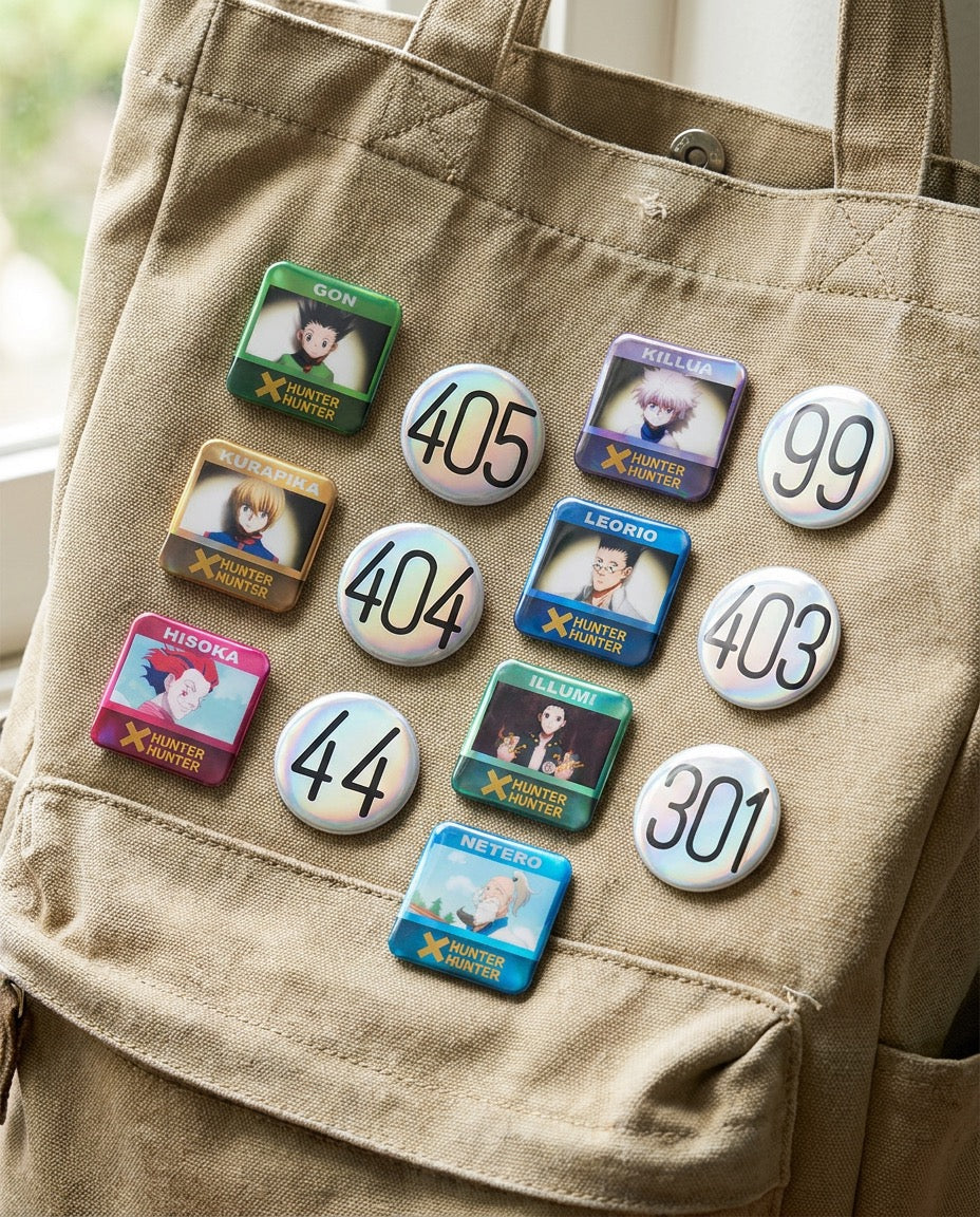 Hunter x Hunter: Blind Box – Badges & Pins | On a bag | Official Funikido merchandise