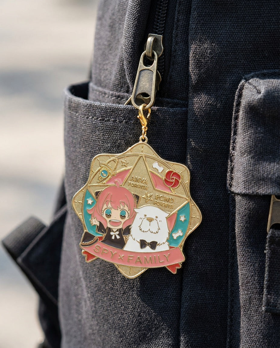 Spy x Family: Anya & Bond – Keychains | On a bag | Official Funikido merchandise