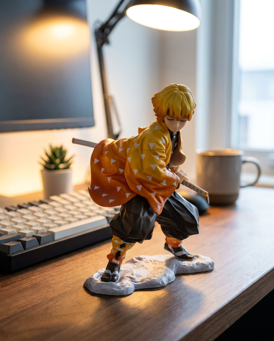 Demon Slayer: Zenitsu Agatsuma – Figurines | Work-setup table | Official Funikido merchandise