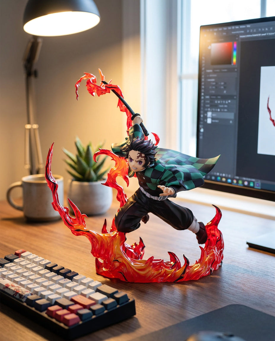 Demon Slayer: Tanjiro Kamado – Figurines | Work-setup table | Official Funikido merchandise