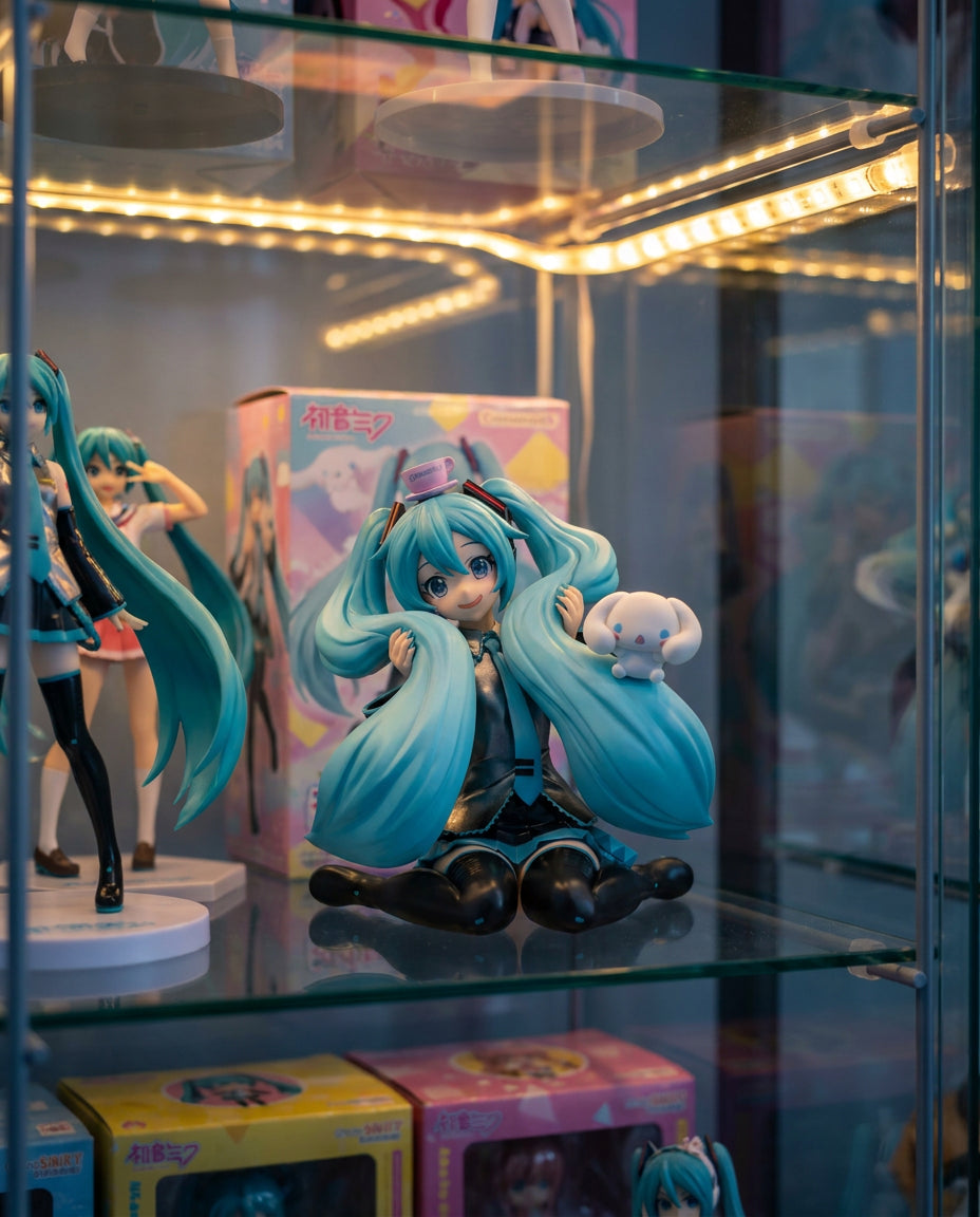 Vocaloid: Hatsune Miku & Cinnamoroll – Figurines | Display shelf | Official Funikido merchandise
