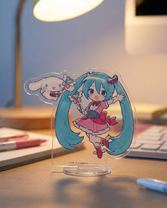 Vocaloid: Hatsune Miku & Cinnamoroll – Keychains | On a bag (back/extra) | Official Funikido merchandise