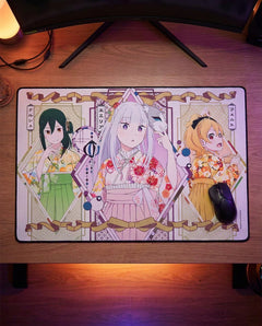Re:Zero: Emilia, Crusch & Priscilla – Desk & Decor | On a desk setup | Official Funikido merchandise