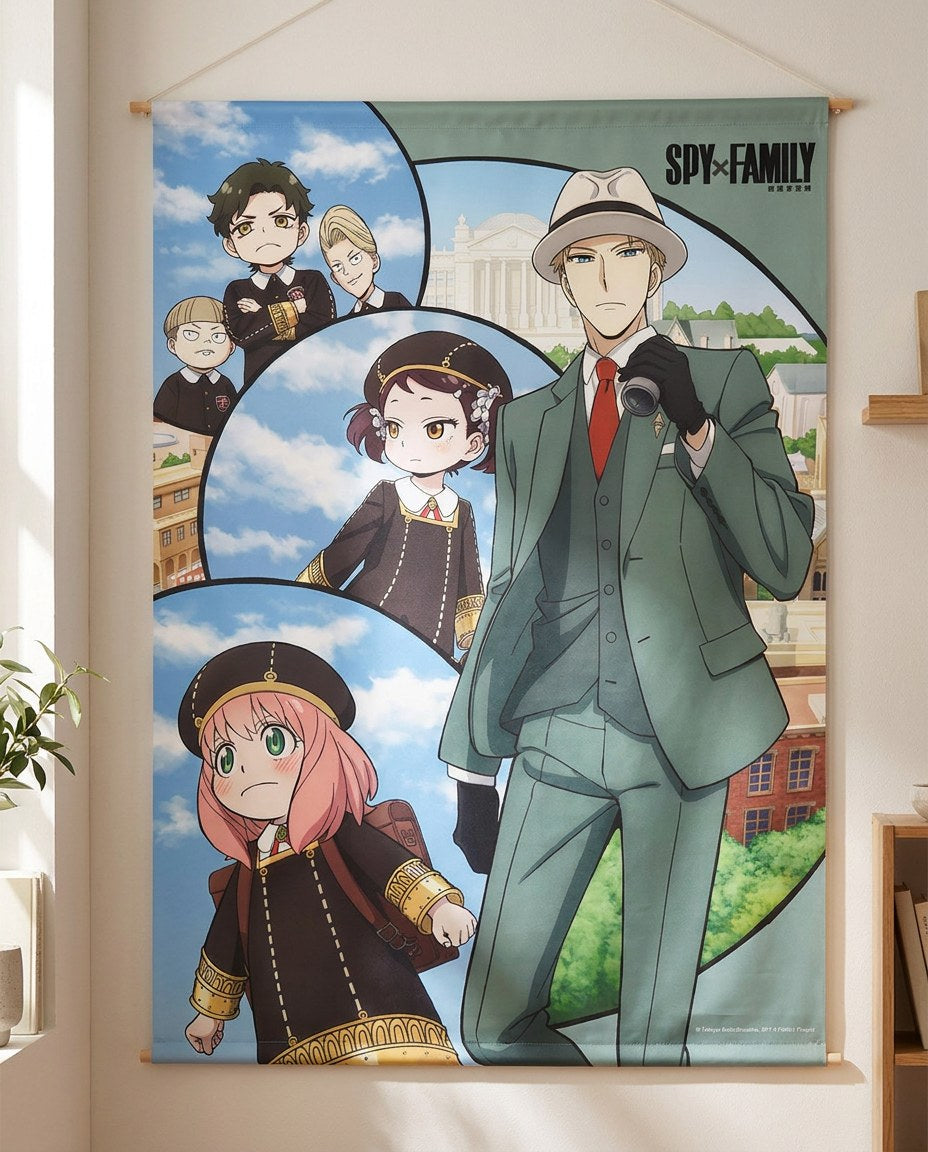 Spy x Family: Group – Wall Art & Tapestries | Product shot | Official Funikido merchandise
