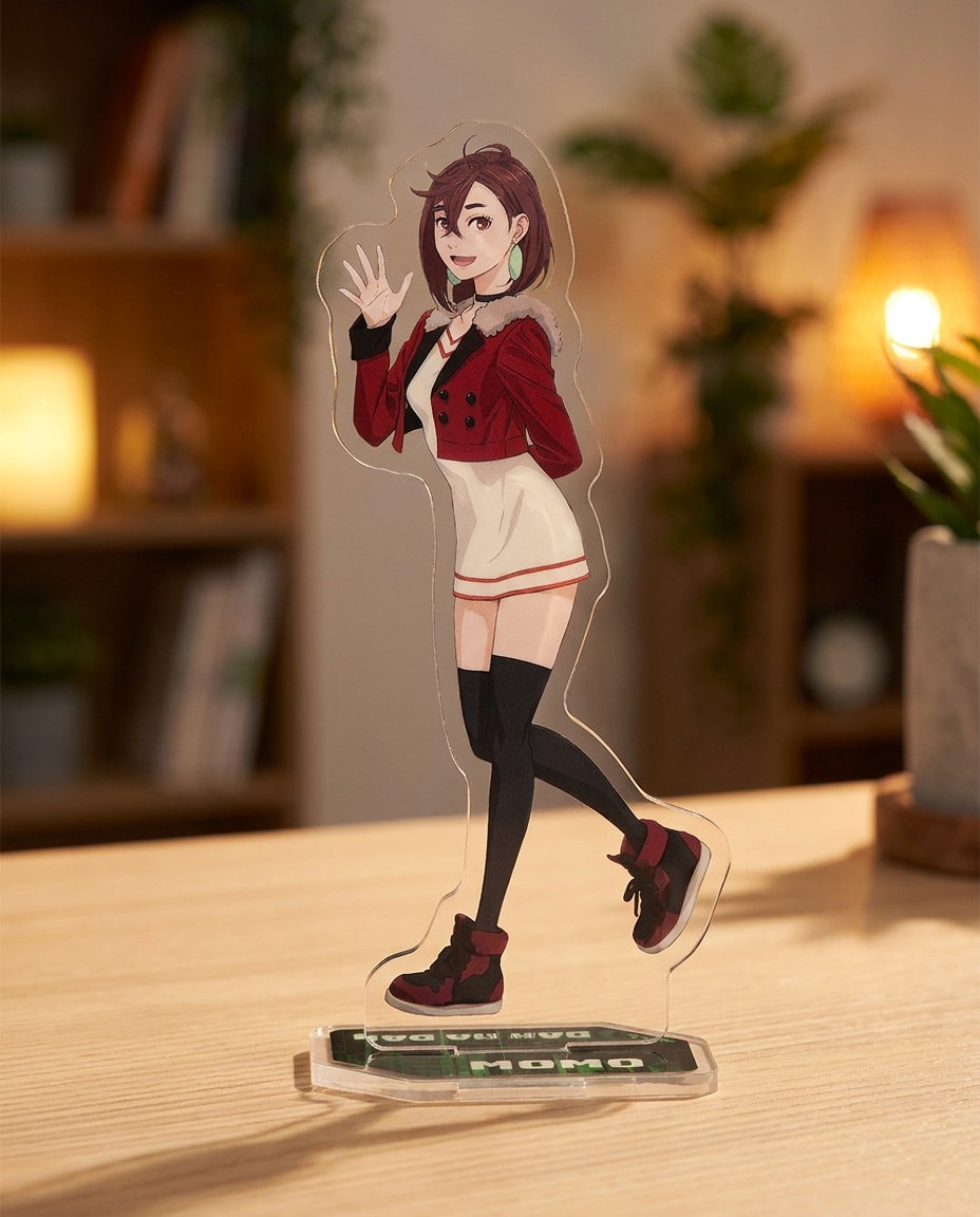 Dandadan: Momo Ayase – Acrylic Stands | Product shot | Official Funikido merchandise