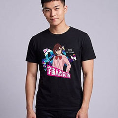 Colorful T-shirt-DandadanS — Momo Ayase Dandadan — Male — Jin (with face)