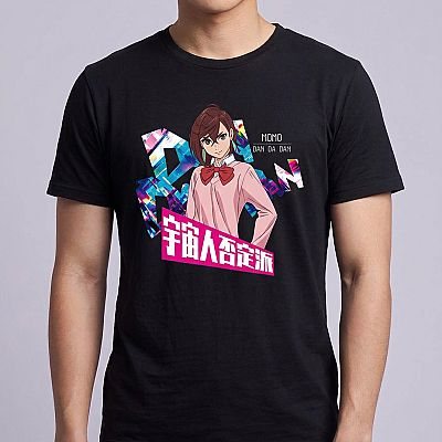 Colorful T-shirt-DandadanS — Momo Ayase Dandadan — Male — Jin (neck-down)