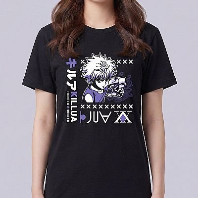 Killua Tee (HxH) — Killua Hunter x Hunter — Female — Suki (neck-down)