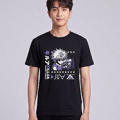 Killua Tee (HxH) — Killua Hunter x Hunter — Male — Kai (with face)