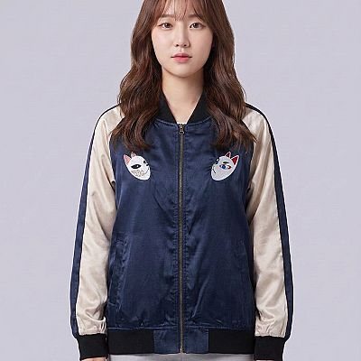 Color-embroidered Jacket-Demon Slayer: Kimetsu no Yaiba — Giyu & Sabito Demon Slayer — Female — Suki (with face)