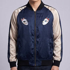 Color-embroidered Jacket-Demon Slayer: Kimetsu no Yaiba — Giyu & Sabito Demon Slayer — Male — Jin (neck-down)