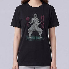 Akaza Tee Design 2 (DS) — Akaza Demon Slayer — Female — Suki (neck-down)