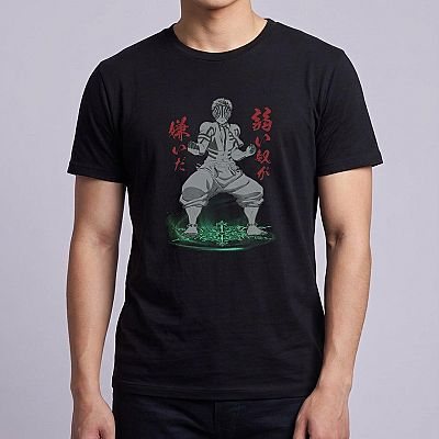 Akaza Tee Design 2 (DS) — Akaza Demon Slayer — Male — Jin (neck-down)