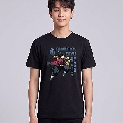Giyu Tee (DS) — Giyu Tomioka Demon Slayer — Male — Kai (with face)