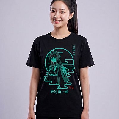 Cool Tee-Demon Slayer: Kimetsu no Yaiba — Muichiro Tokito Demon Slayer — Female — Aya (with face)