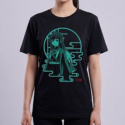 Cool Tee-Demon Slayer: Kimetsu no Yaiba — Muichiro Tokito Demon Slayer — Female — Aya (neck-down)