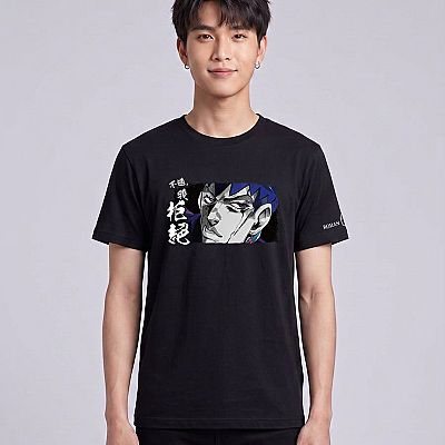 Trendy full-color T-shirt (I refuse) - JOJOⅢ_S — Rohan Kishibe JoJo's Bizarre Adventure — Male — Kai (with face)