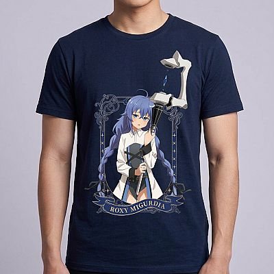 Trendy Full-Color T-Shirt (Luo Qixi) - Mushoku Tensei S — Roxy Migurdia Mushoku Tensei — Male — Jin (neck-down)
