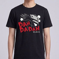 Trendy T-shirt (Ken Takakura, Black) - Daring Party M — Okarun Dandadan — Male — Kai (neck-down)