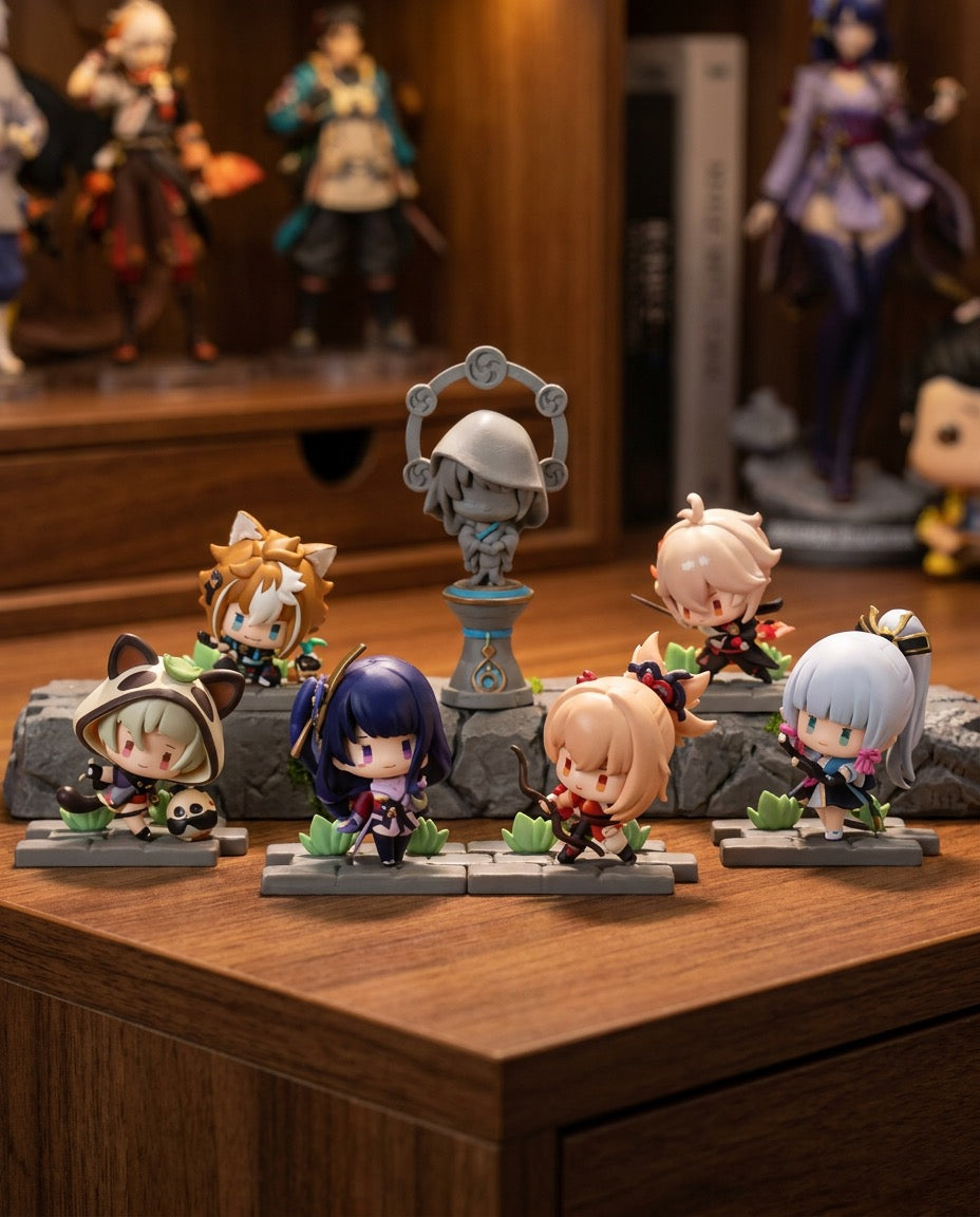 Genshin Impact: Inazuma – Figurines | Display shelf | Official Funikido merchandise