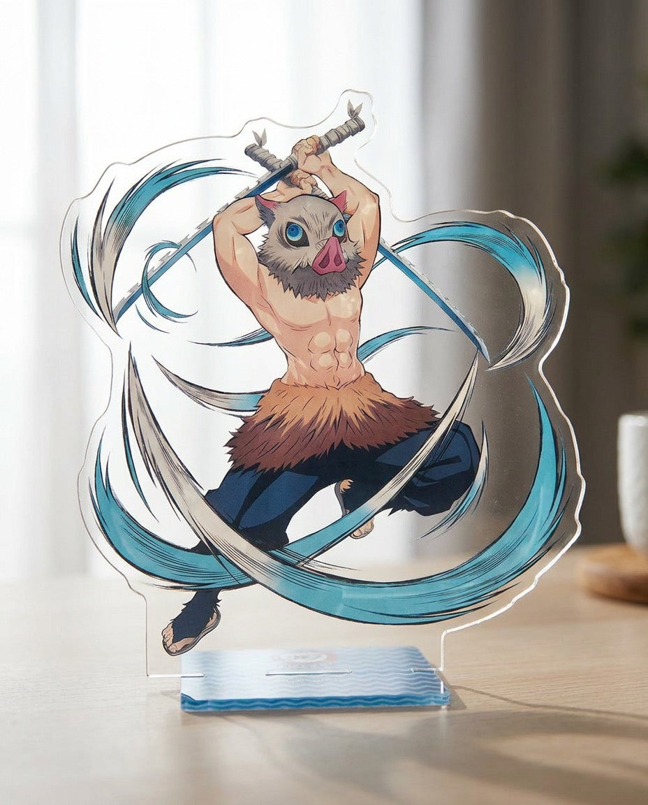 Demon Slayer: Inosuke Hashibira – Acrylic Stand | Art close-up | Official Funikido merchandise