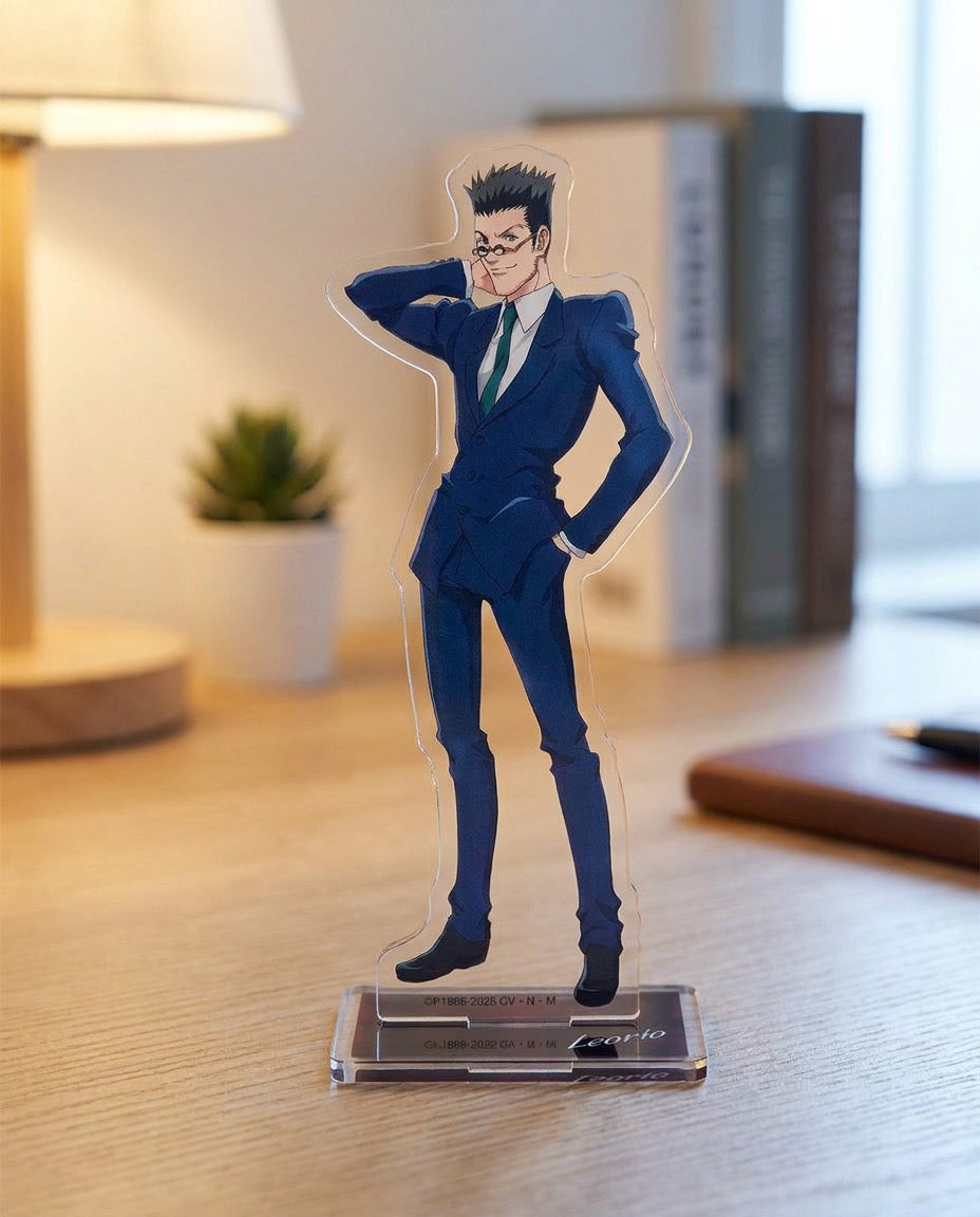 Hunter x Hunter: Leorio – Acrylic Stand | 3/4 angle | Official Funikido merchandise