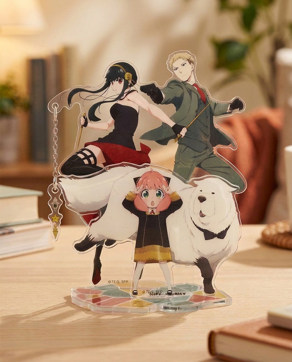 Spy x Family: The Forgers – Acrylic Stand | 3/4 angle | Official Funikido merchandise