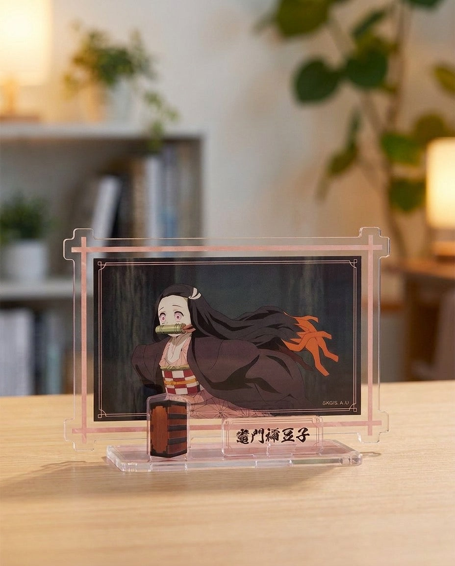 Demon Slayer: Nezuko Kamado – Acrylic Stand | 3/4 angle | Official Funikido merchandise
