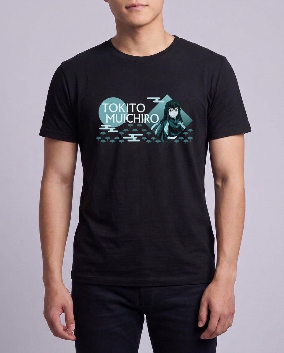 Demon Slayer: Muichiro Tokito – T-Shirt | Male — Jin (neck-down) | Official Funikido merchandise