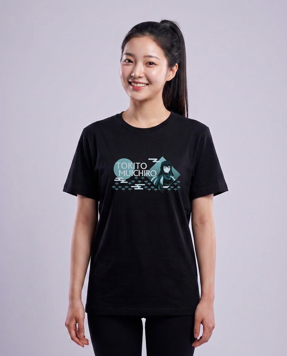 Demon Slayer: Muichiro Tokito – T-Shirt | Female — Aya (with face) | Official Funikido merchandise