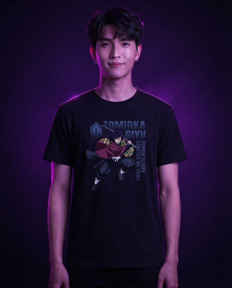 Giyu Tee (DS) — Funikido brand visual (pending client approval)