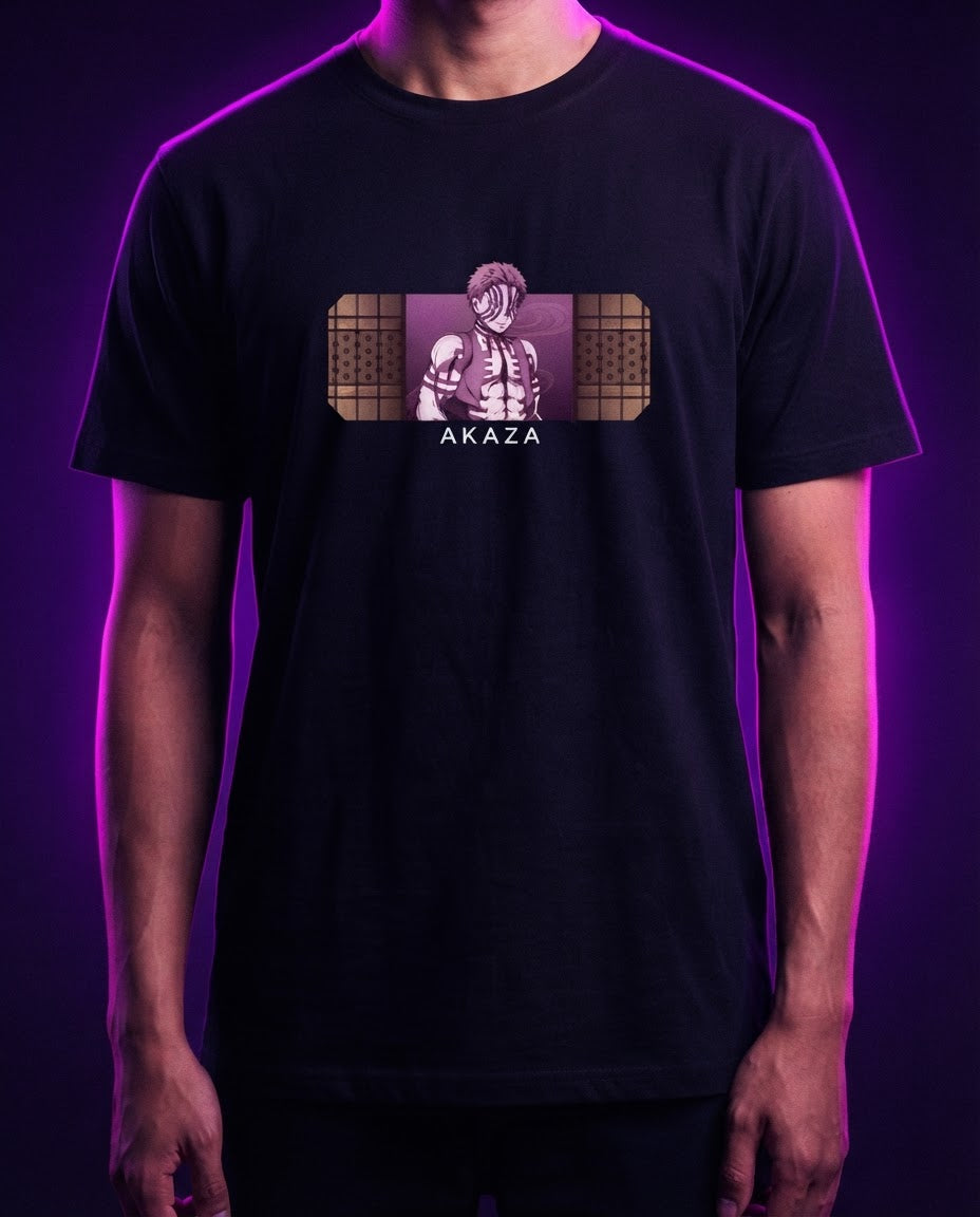 Demon Slayer: Akaza – T-Shirts (Design D) | Brand visual | Official Funikido merchandise