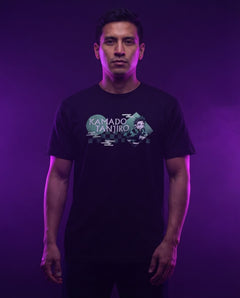 Demon Slayer Unisex Short-Sleeve T-Shirt (Black) – Tanjiro Kamado — Funikido brand visual (pending client approval)