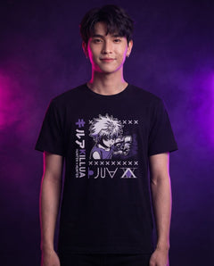 Killua Tee (HxH) — Funikido brand visual (pending client approval)