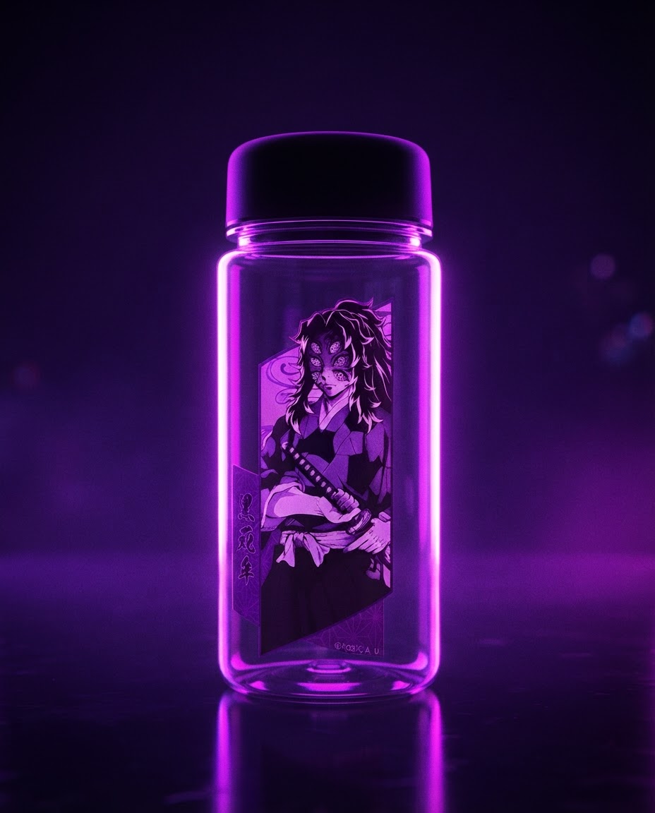 Demon Slayer: Kokushibo – Drinkware (Water Bottle) | Brand visual | Official Funikido merchandise