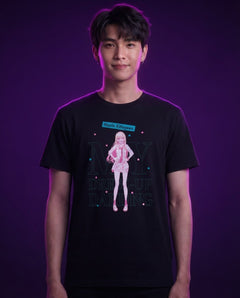 Trendy T-shirt (Hai Meng) - Fall in Love with Dress-Up Doll M — Funikido brand visual (pending client approval)