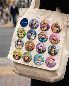 JoJo's Bizarre Adventure: Blind Box – Badges & Pins | Product shot | Official Funikido merchandise